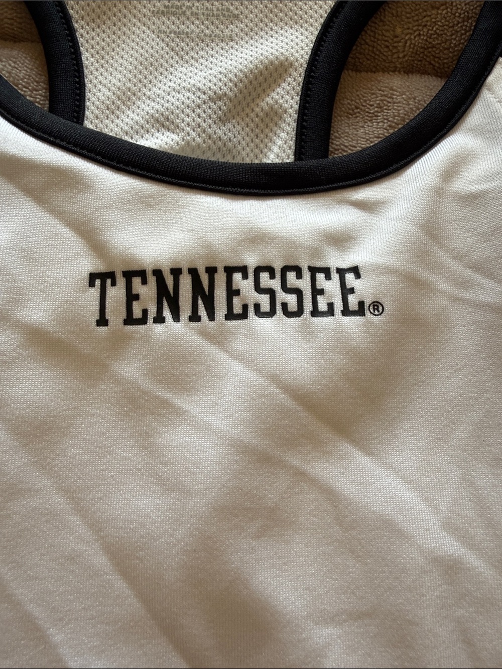 adidas Black and White Tennessee Racerback Tank - Picture 4 of 12